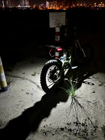 Battery powered rock light for surron/kugoo