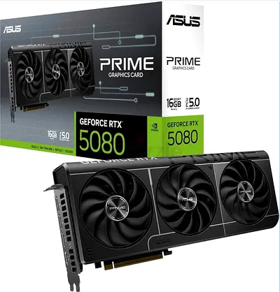 ASUS PRIME GeForce RTX 5080 16GB GDDR7 | Brand New | PCIe 5.0 | DLSS 4