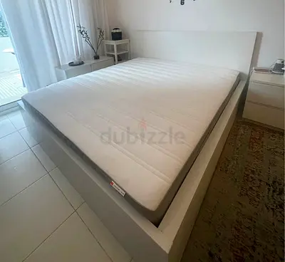 Ikea Queen size bed with mattress available in perfect condition