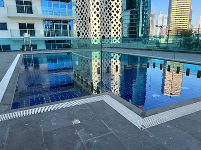شقة استوديو للإيجار في برج إيه جي، منطقة الخليج التجاري - موقع متميز