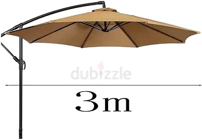Replacement Round Canvas on a Parasol Replacement Canopy 3 x 3 m 8 Whale for a Cantilever Parasol 4.
