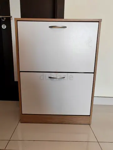 Pan shoe rack cabinet (white  wood)