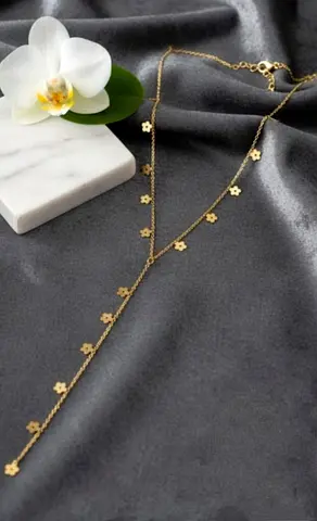 Anti Tarnish necklace — delicate Y-necklace, New never used