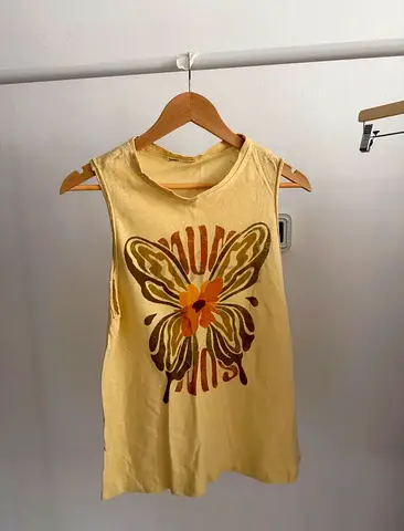 PullBear Grunge Butterfly Top - XS