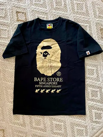 Bape Store Singapore 5th Anniversary Tee