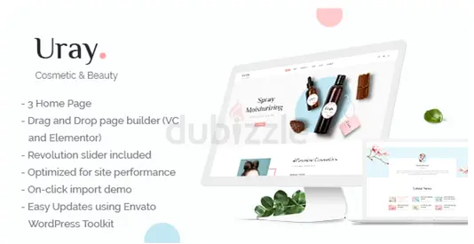 Uray | Cosmetic  Beauty Shop WordPress WooCommerce Theme