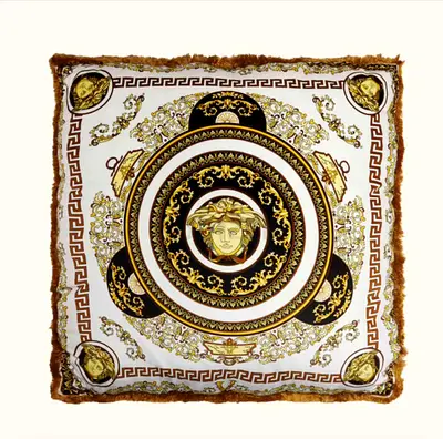 Versace big pillow authentic never used still in original packaging bought it for 4,700 aed bill ava