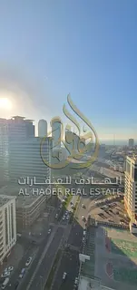 Wake up to perfection with a breathtaking frontal view in the heart of Al Majaz 3