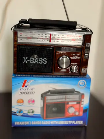 KNSTAR FM/AM SW 3 Bands Radio with USB  SD Card Player Good battery backup.