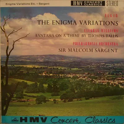 Elgar — The Enigma Variations; Fantasia on a Theme by Thomas Tallis (HMV Concert Classics LP)