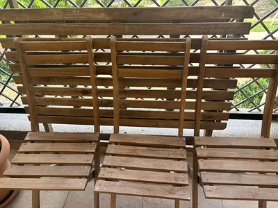 Ikea Askholmen table and 4 chairs for outdoors
