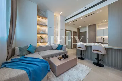 High-Floor 1BR | Furnished | Balcony & Pool | Binghatti Phantom