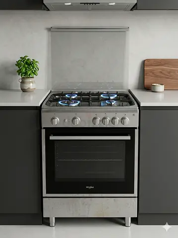 Whirlpool latest model full gass 4 burner cooking range 60cm full heavy duety stove by vbn