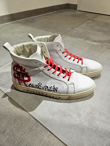Philipp Plein High Top Designer Sneakers, 44, MSRP AED 4.7k