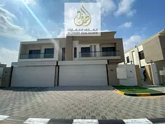 Modern villa for rent in Sharjah Al Hoshi with 6000 sqft 5 master bedrooms balconies luxury finishin
