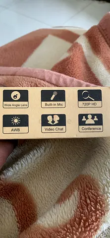 720p Conference Webcam with Wide-angle Lens and Built-in Mic