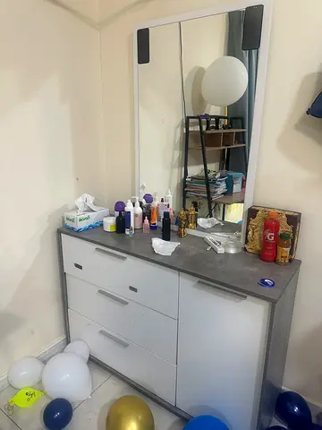Modern Dresser with Mirror