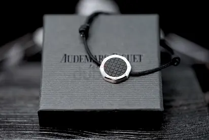 Brand New Audemars Piguet Royal Oak 50 cord bracelet in black