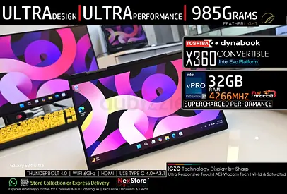 Extreme Spex - World,s Lightest 900Grams - Core i7 11th - 32GB -Dyna Lighting Fast - X360 YOGA x1 ca