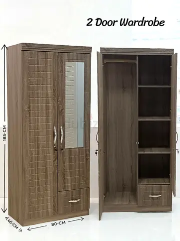 2 door wooden cabinet