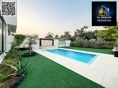 4-bedroom master villa with golf and lake views, private pool and garden, spacious and luxurious fin
