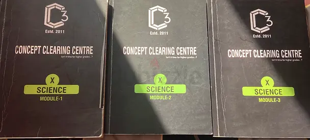 Set of 3 Concept Clearing Centre Science Modules for Grade X (Module-1,2,3)