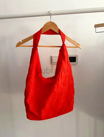 PullBear Orange Quilted Shoulder Bag