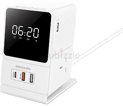 Moxedo Multi- Function 3250W Desktop Charging Hub 2 AC Socket and 3 USB Ports