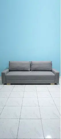 Grey 3-Seater Sofa - bed Good Condition