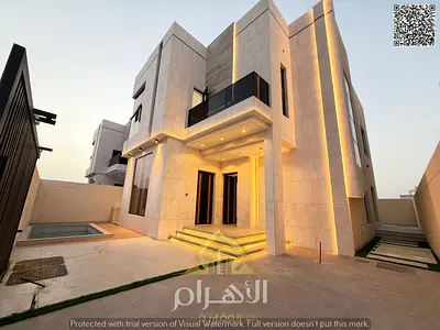 خلف الخدمات | تملك فيلا فاخرة بالحليو 2 عجمان | 4 غرف ماستر بمسبح | بسعر تنافسي شامل التسجيل