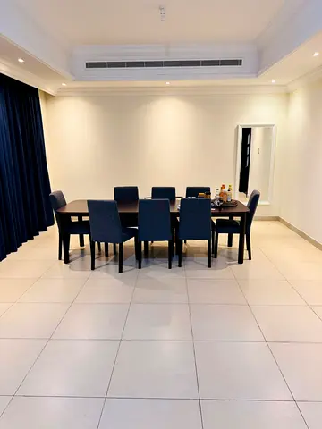 8-Seater Dining Table with Upholstered Chairs