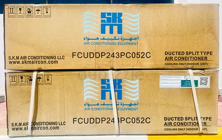Two brand-new SKM ducted split air conditioner indoor units - FCUDDP243PC052C