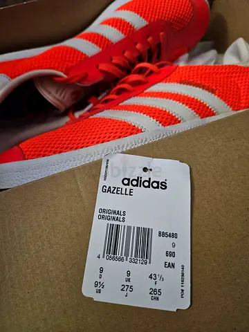 Adidas Gazelle Originals Fluorescent Orange US 9.5