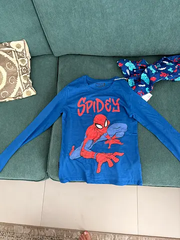 Kids Spider-Man long-sleeve top - blue (good condition)