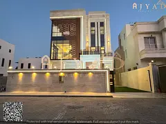 For sale: luxury villa in Al Alia Ajman, 6 bedrooms, spacious living areas, majlis, land 4300 sq ft,