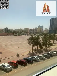 One bedroom apartment for annual rent in Al Bustan with balcony two bathrooms and central AC