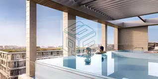 Luxury 1-Bedroom Apartment | High Floor | Side Fountain &amp; Museum Views