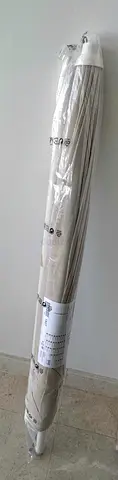 Brand new IKEA SAMSÖ parasol (200cm) in beige, complete with GRYTÖ base.