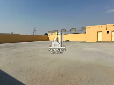 25KV power 8000 sq ft open yard for rent in prime location of Sajaa