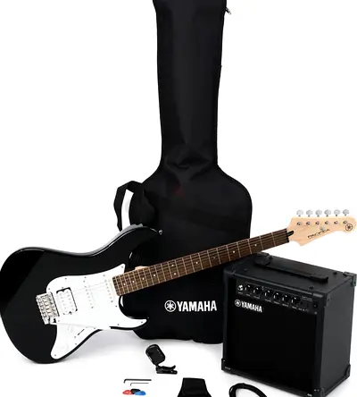 Yamaha Electric guitar bundle with Yamaha amp and gig bag + strap + tuner + stand good for beginners