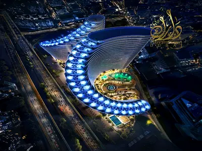 شقة مفروشة بغرفة نوم واحدة | بن غاطي سكاي فليم 2 | إطلالات على المسبح والأفق