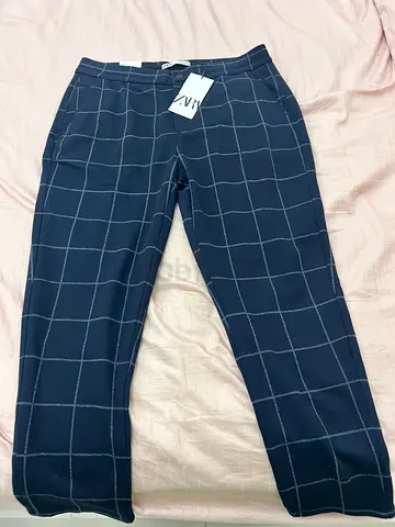 Zara brand check trousers (new with tags) size 31-32