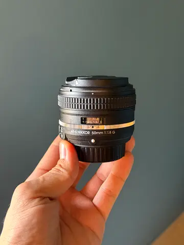My Nikon AF-S NIKKOR 50mm f/1.8G prime lens - used