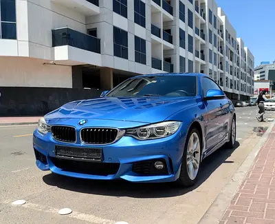 BMW 420i Gran Coupé M Sport Package 2017 | GCC | Blue / Red | Sporty &amp; Clean