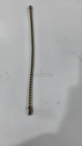 18k white gold tennis bracelet with natural diamonds VVS