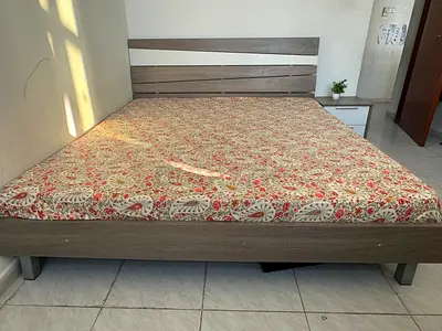 King size bed with wardrobe