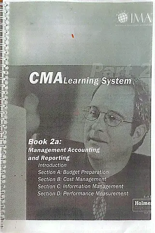 CMA Learning System Book 2a, 2b and Participant Guide
