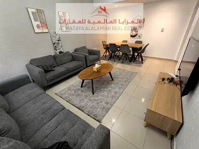 للايجار شهري - شقة غرفتين و صالة مفروشة بالكامل - الشارقة - الخان - مع انترنت