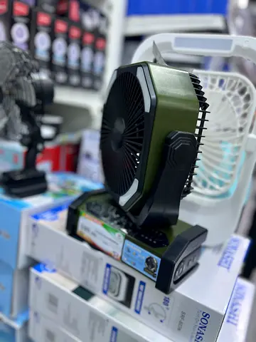 My portable rechargeable desk fan — compact and adjustable