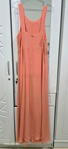 Peach long dress